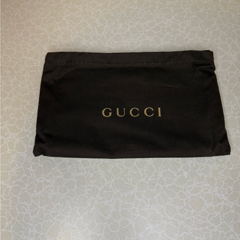 Gucci Dark Brown Wallet Dust Bag
